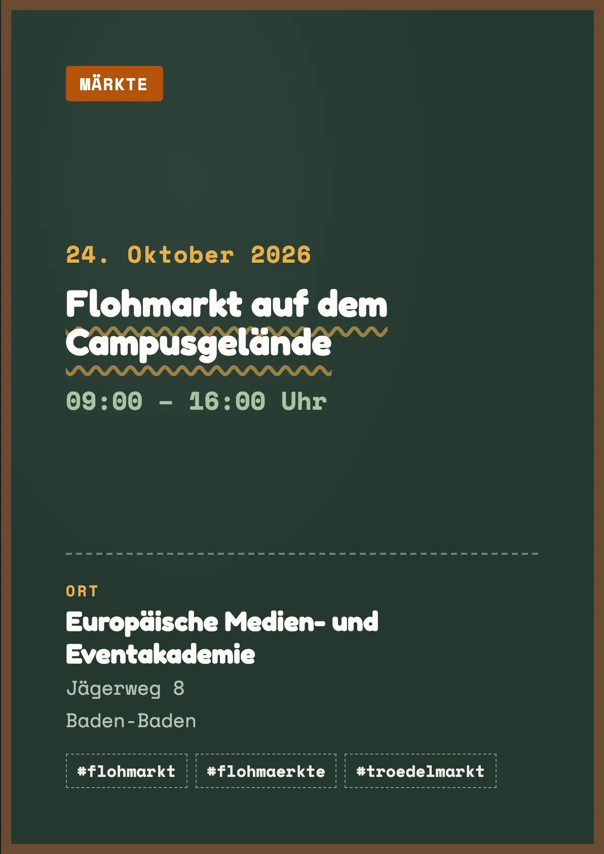 Veranstaltungsflyer