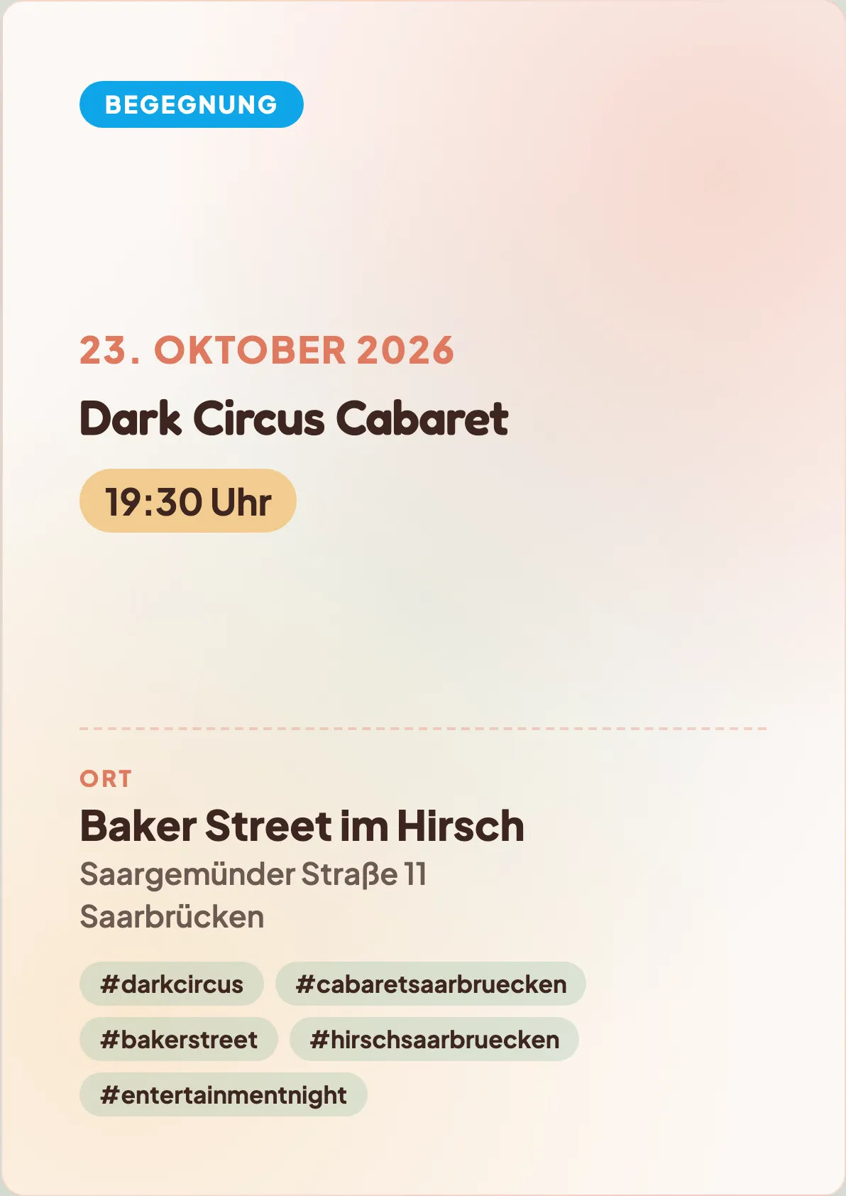 Veranstaltungsflyer