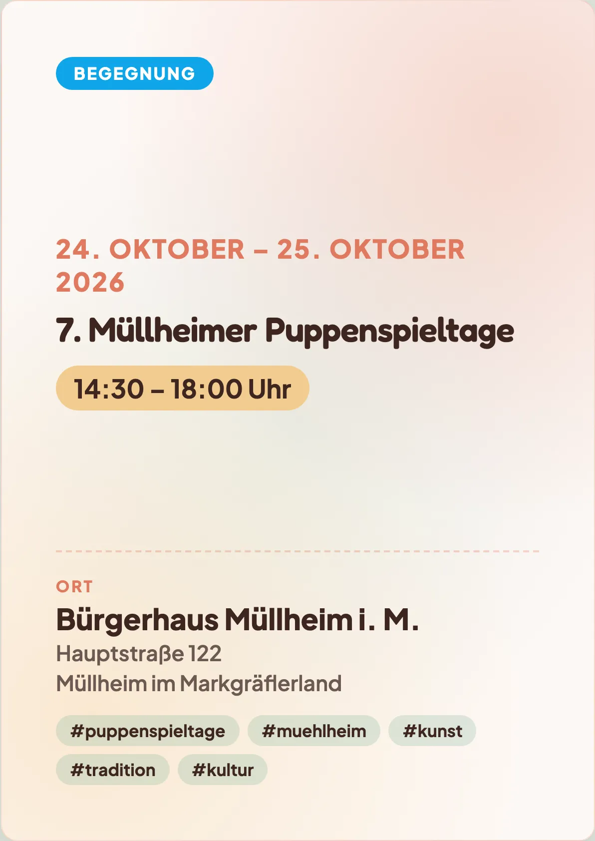 Veranstaltungsflyer