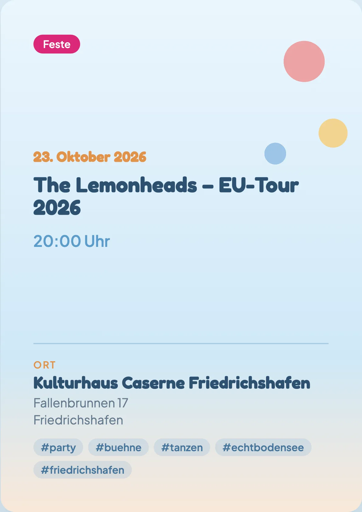 Veranstaltungsflyer