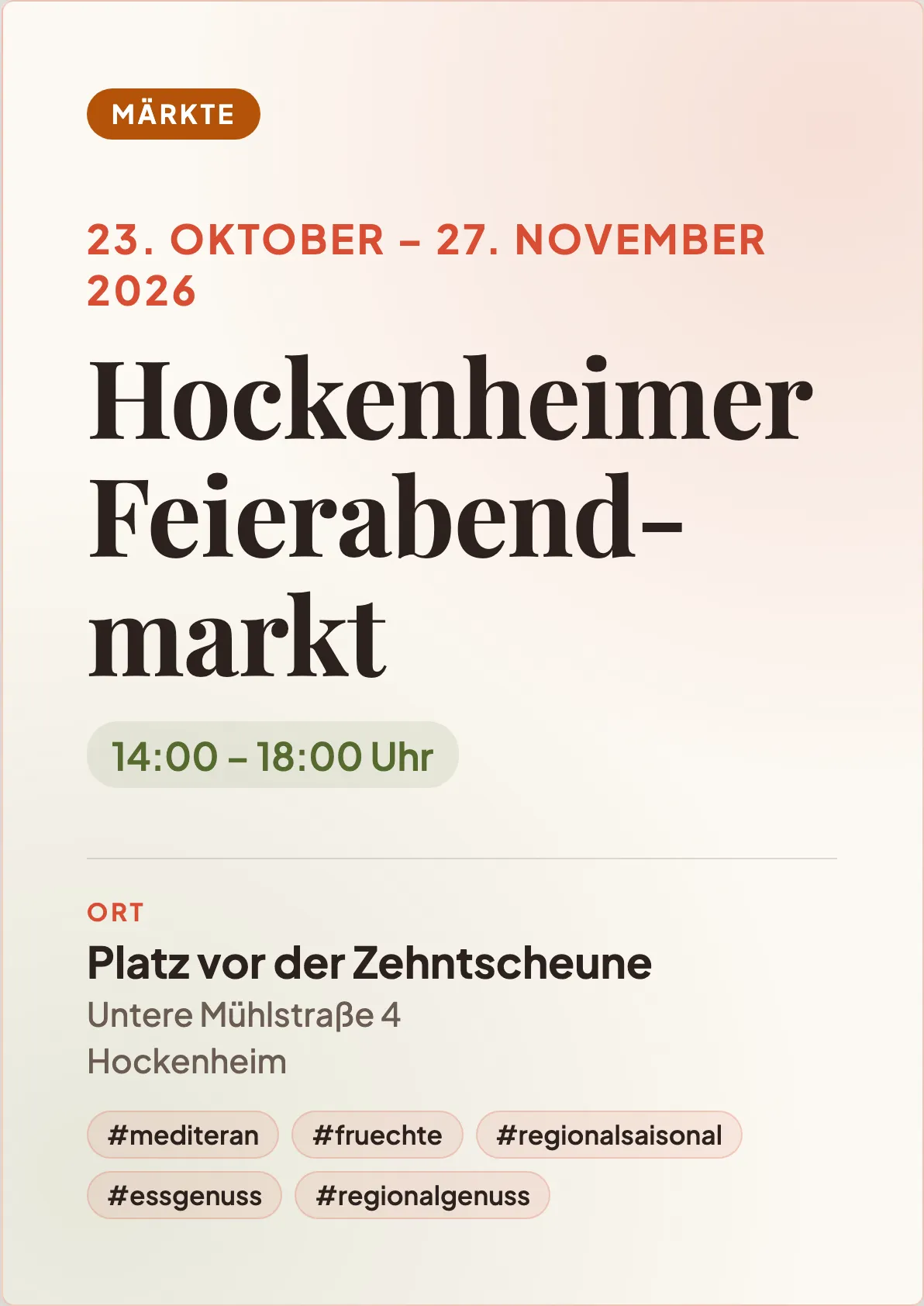 Veranstaltungsflyer