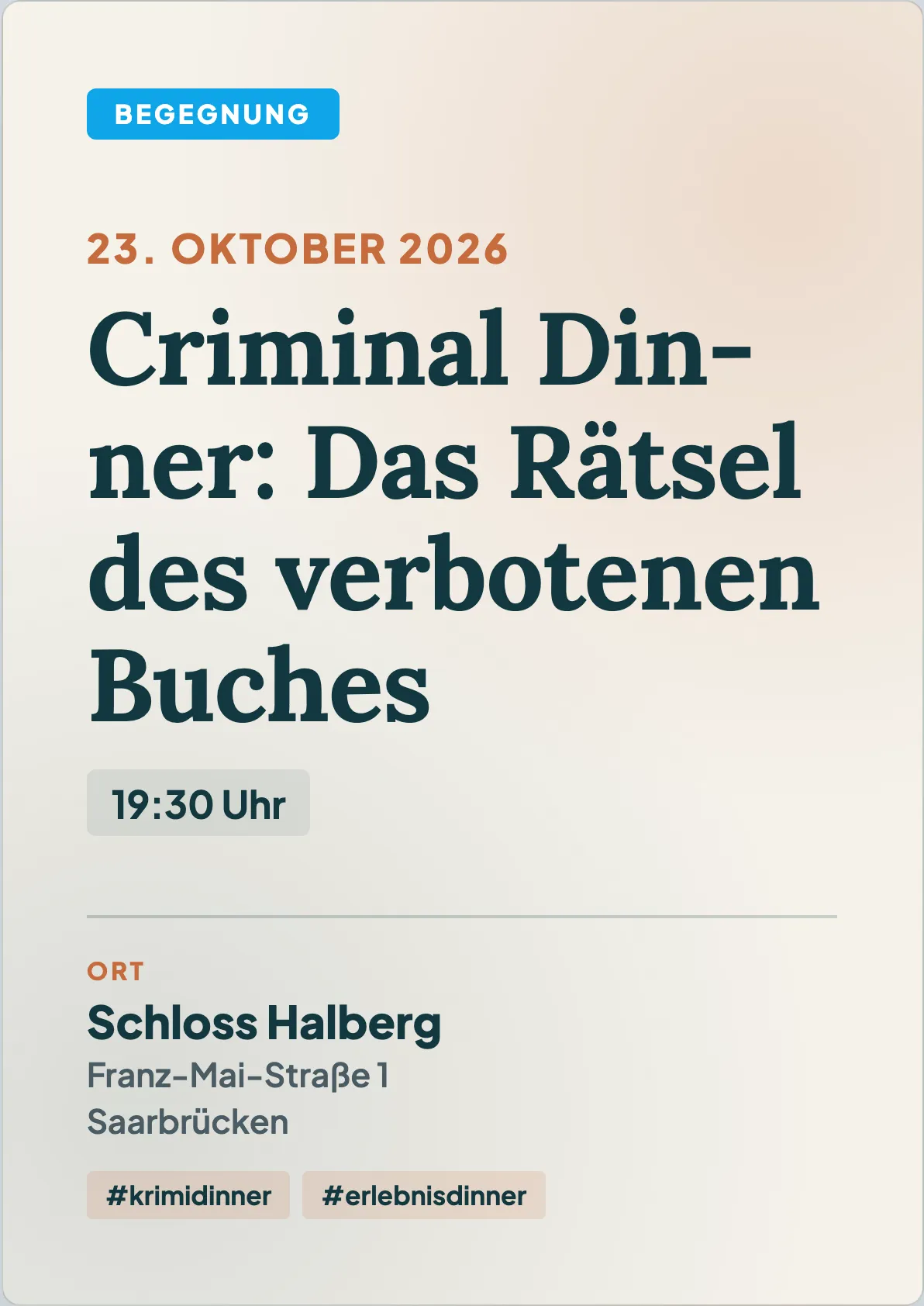 Veranstaltungsflyer