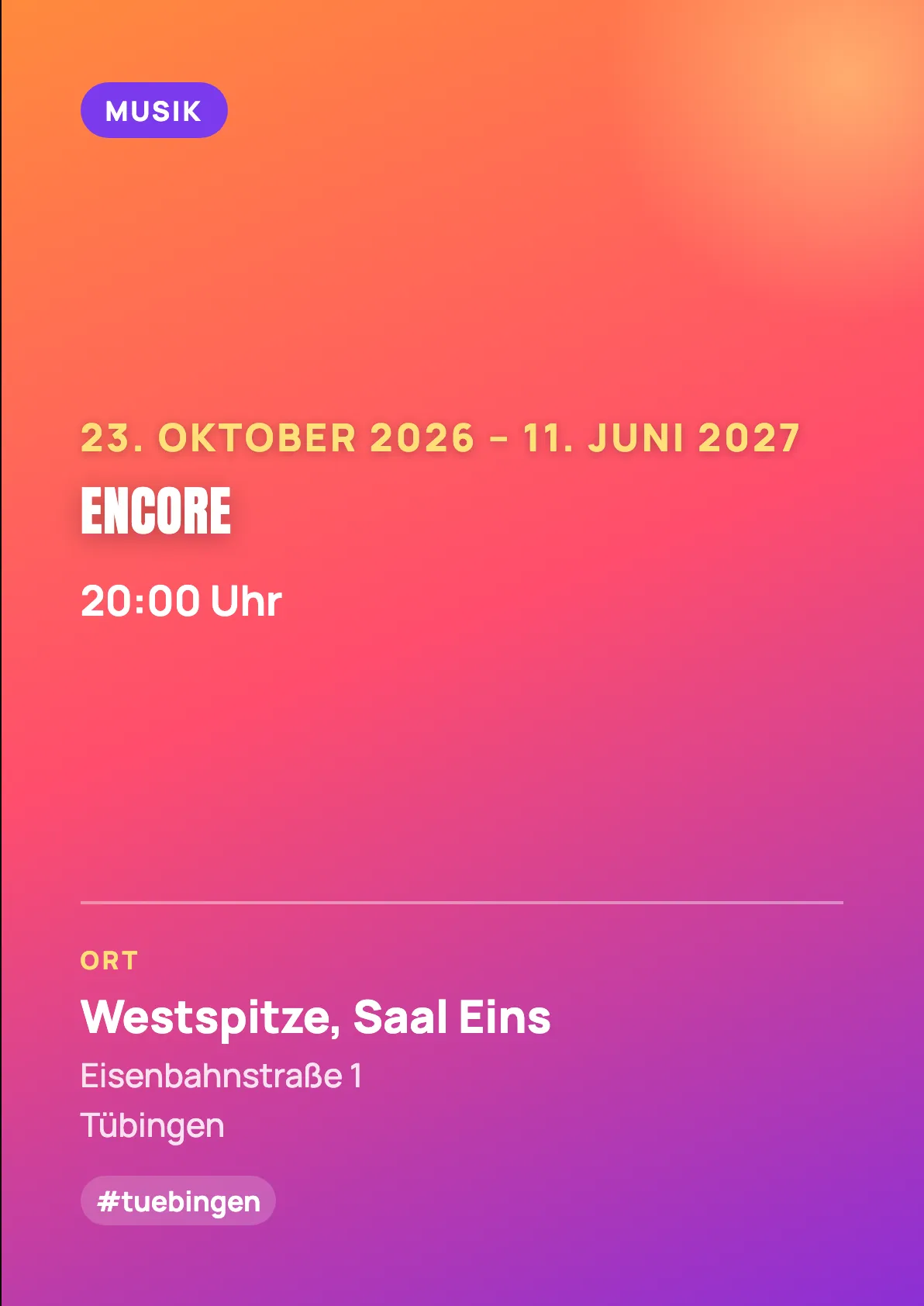 Veranstaltungsflyer