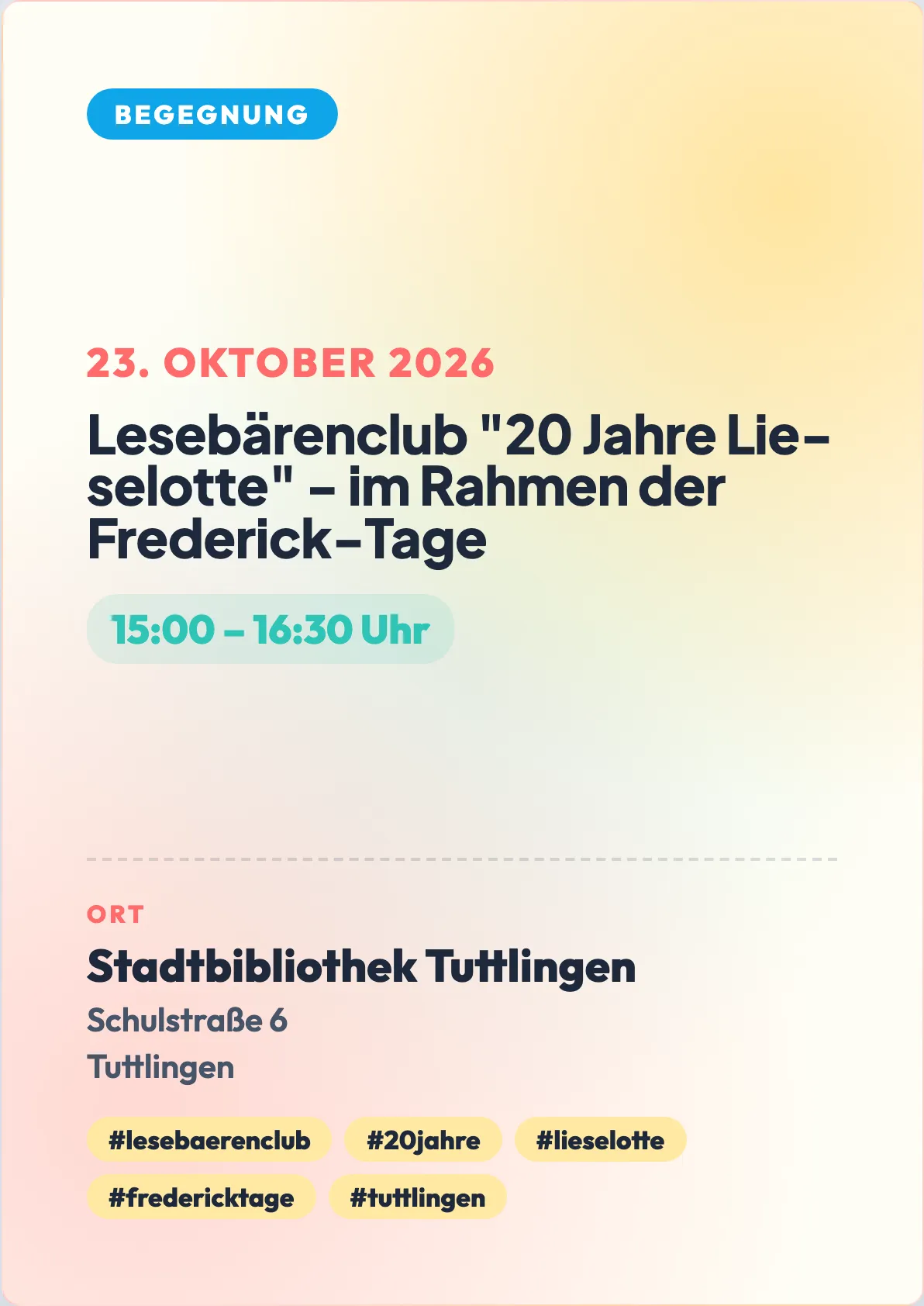 Veranstaltungsflyer