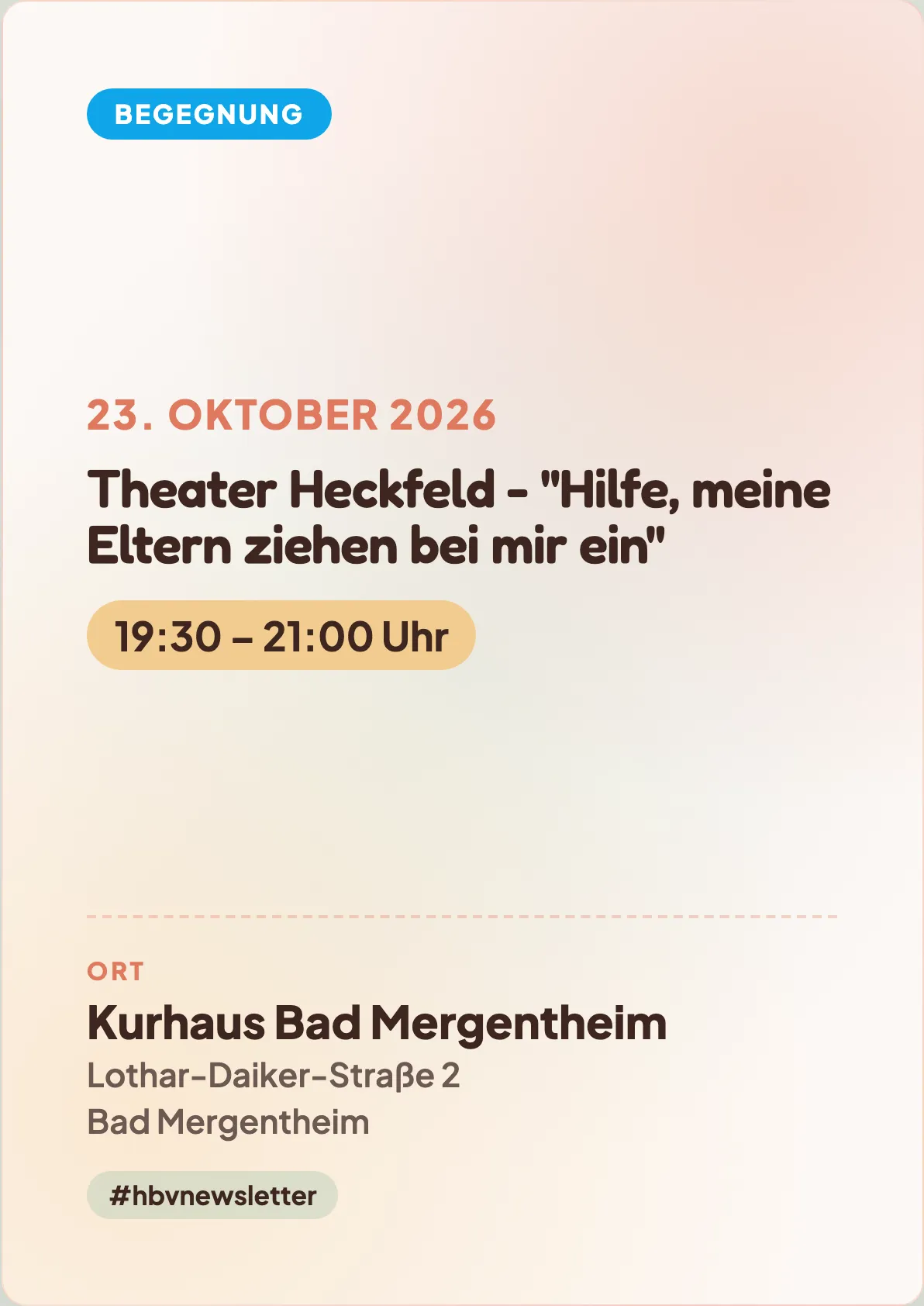 Veranstaltungsflyer