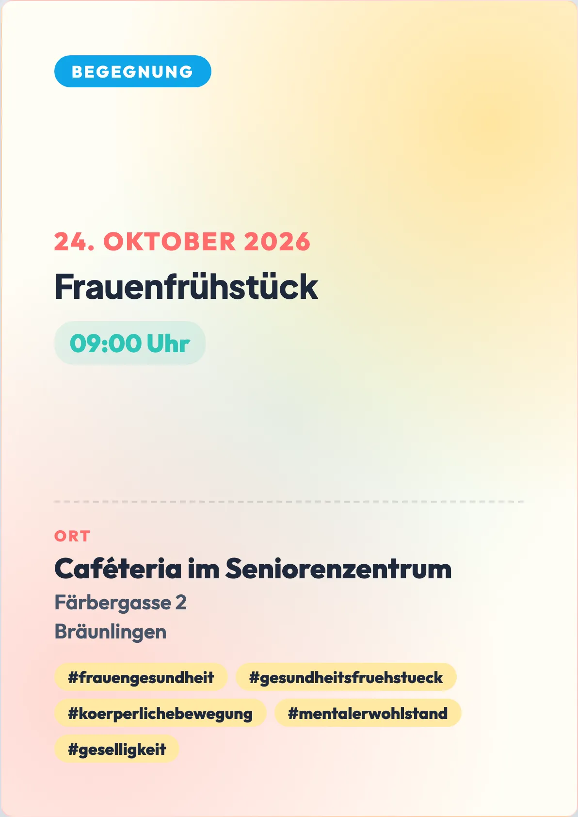 Veranstaltungsflyer