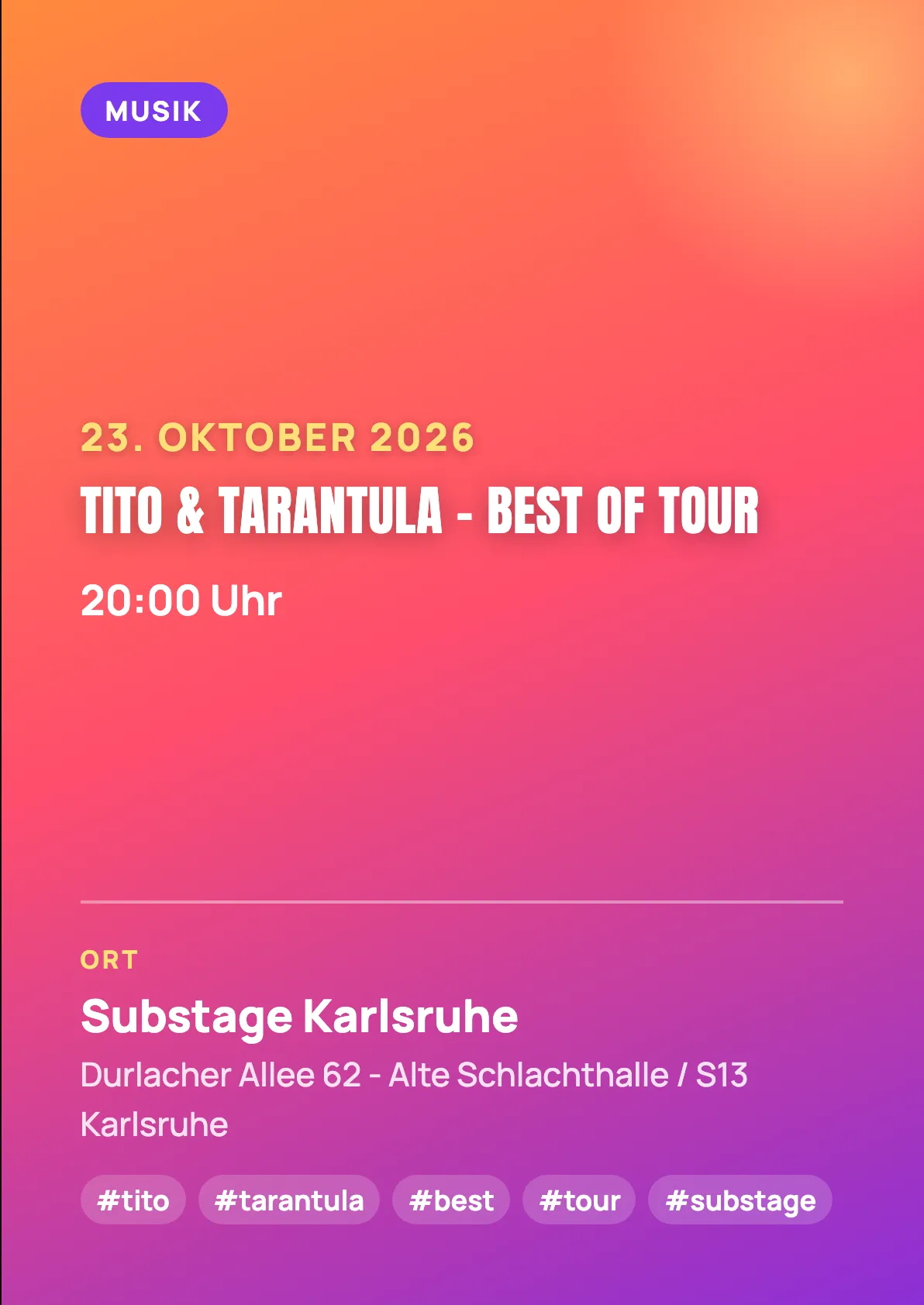 Veranstaltungsflyer