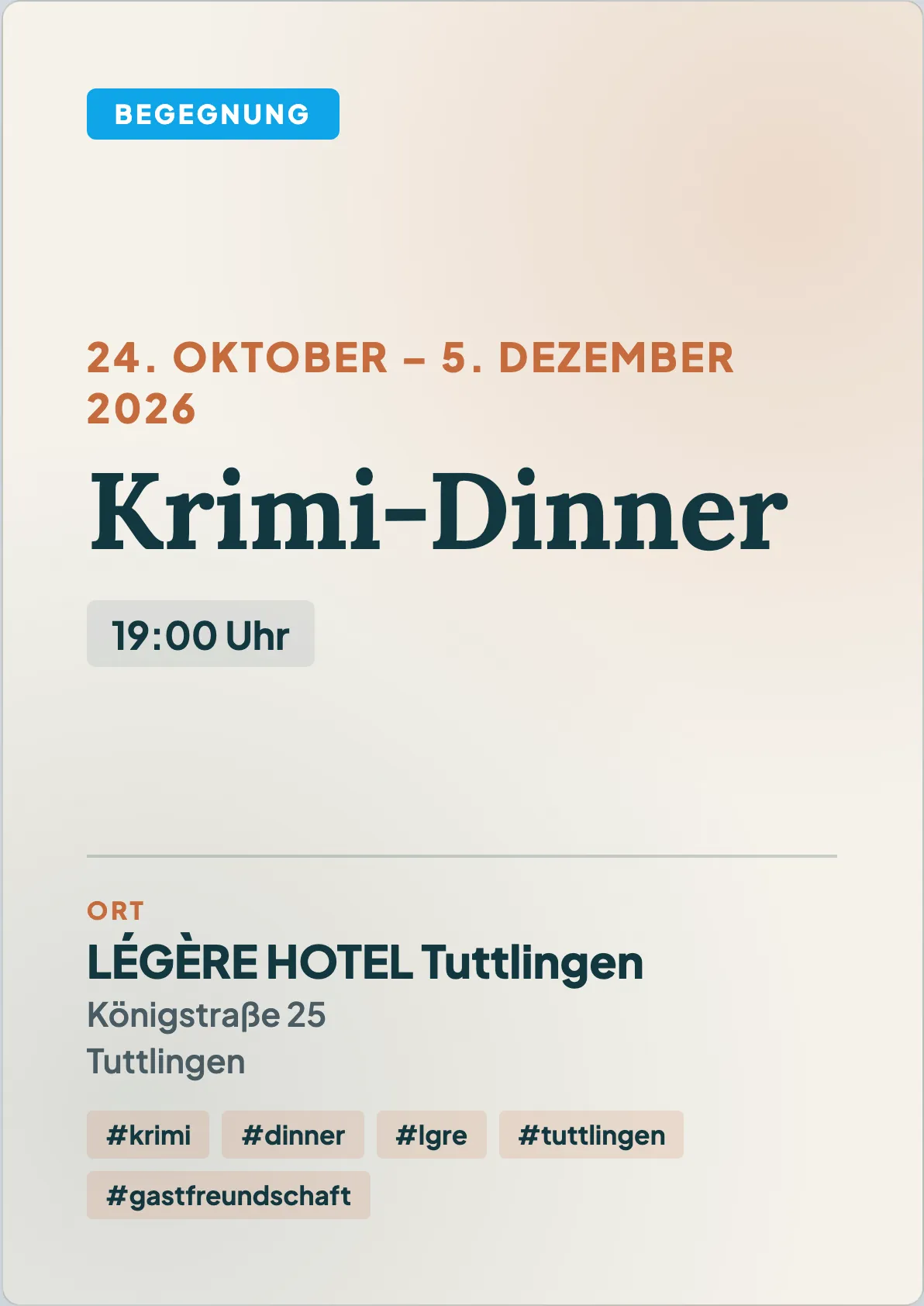 Veranstaltungsflyer