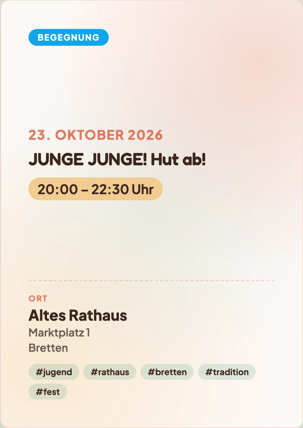 Veranstaltungsflyer