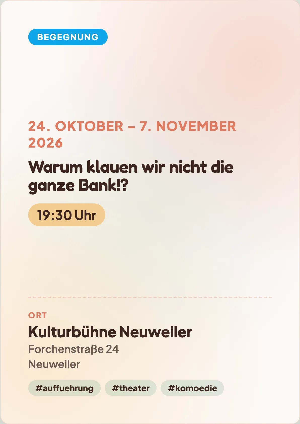 Veranstaltungsflyer