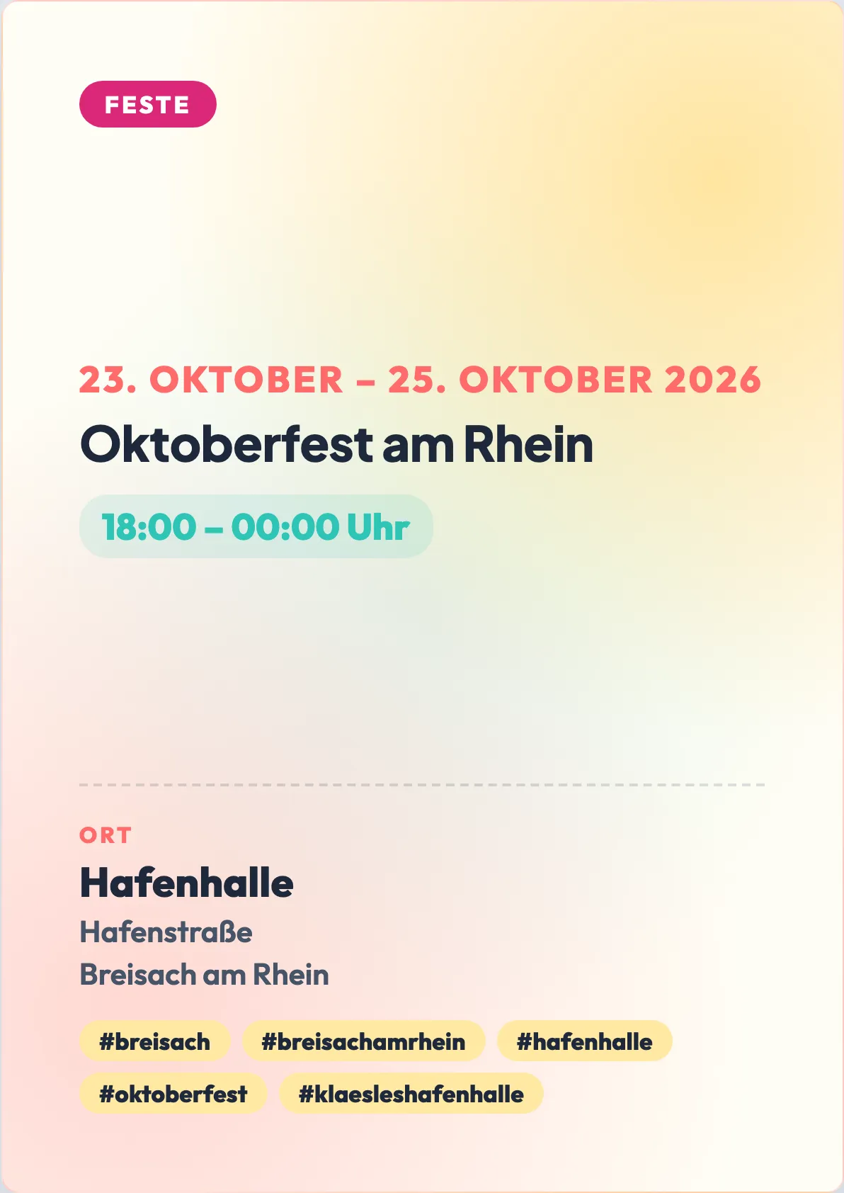 Veranstaltungsflyer