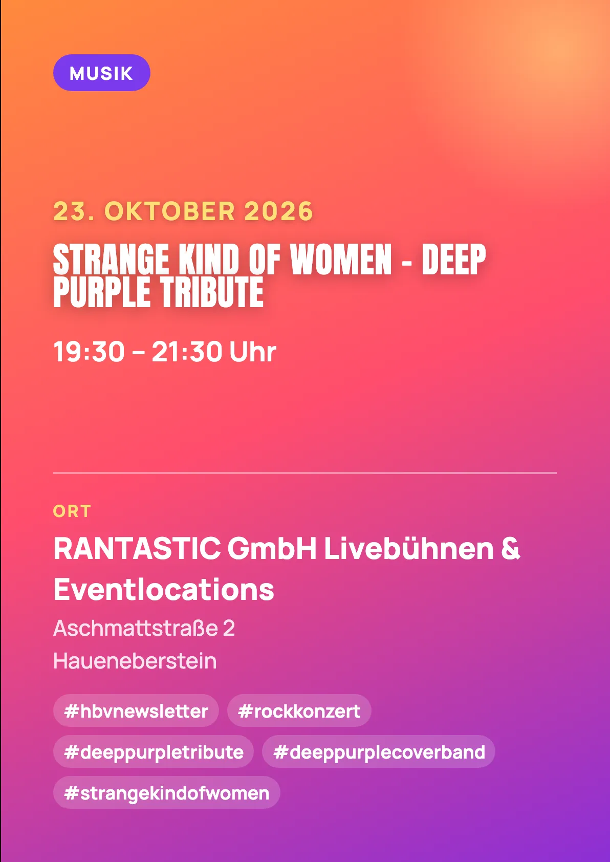 Veranstaltungsflyer