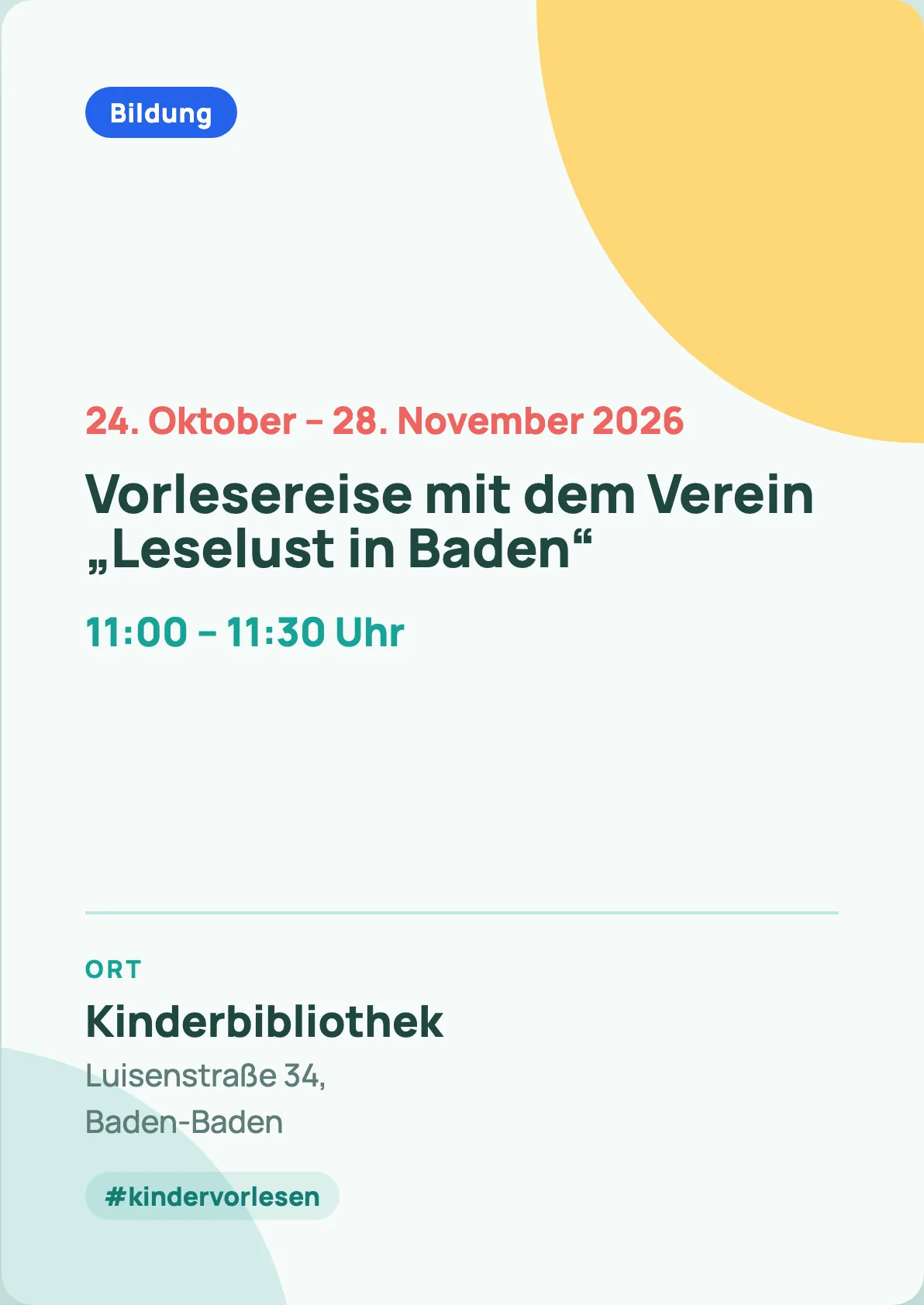 Veranstaltungsflyer