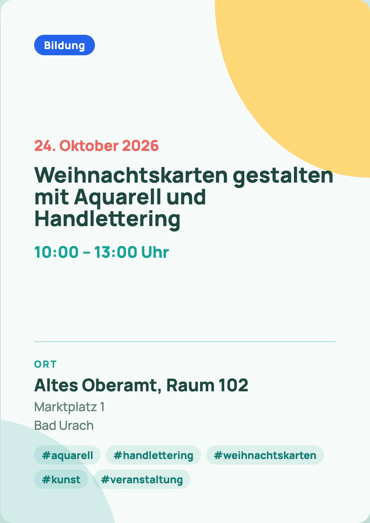 Veranstaltungsflyer