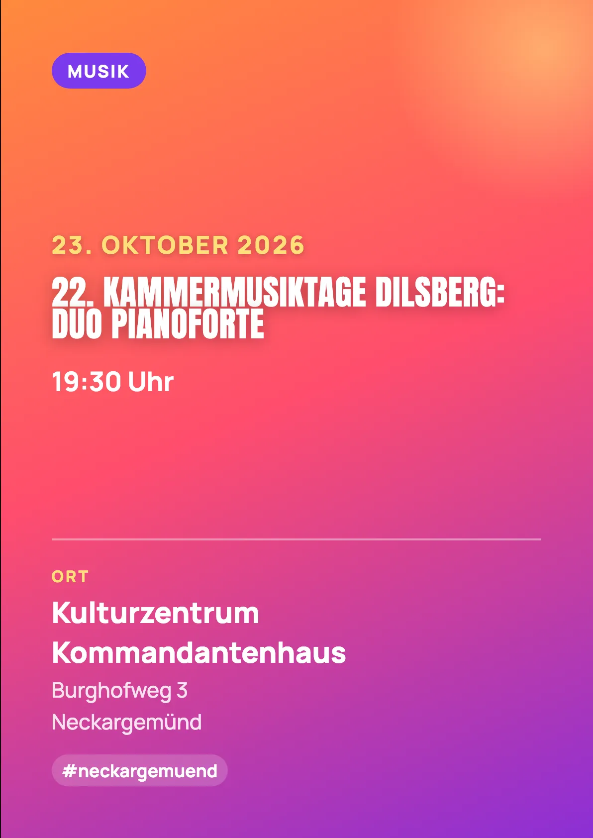 Veranstaltungsflyer