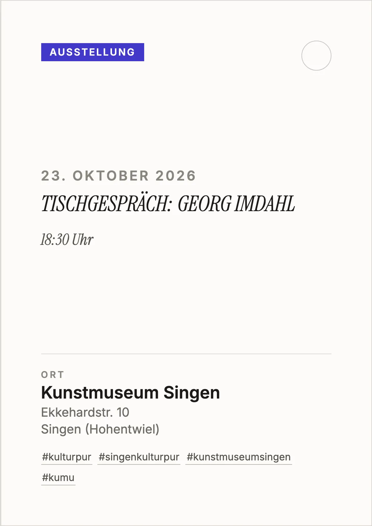 Veranstaltungsflyer