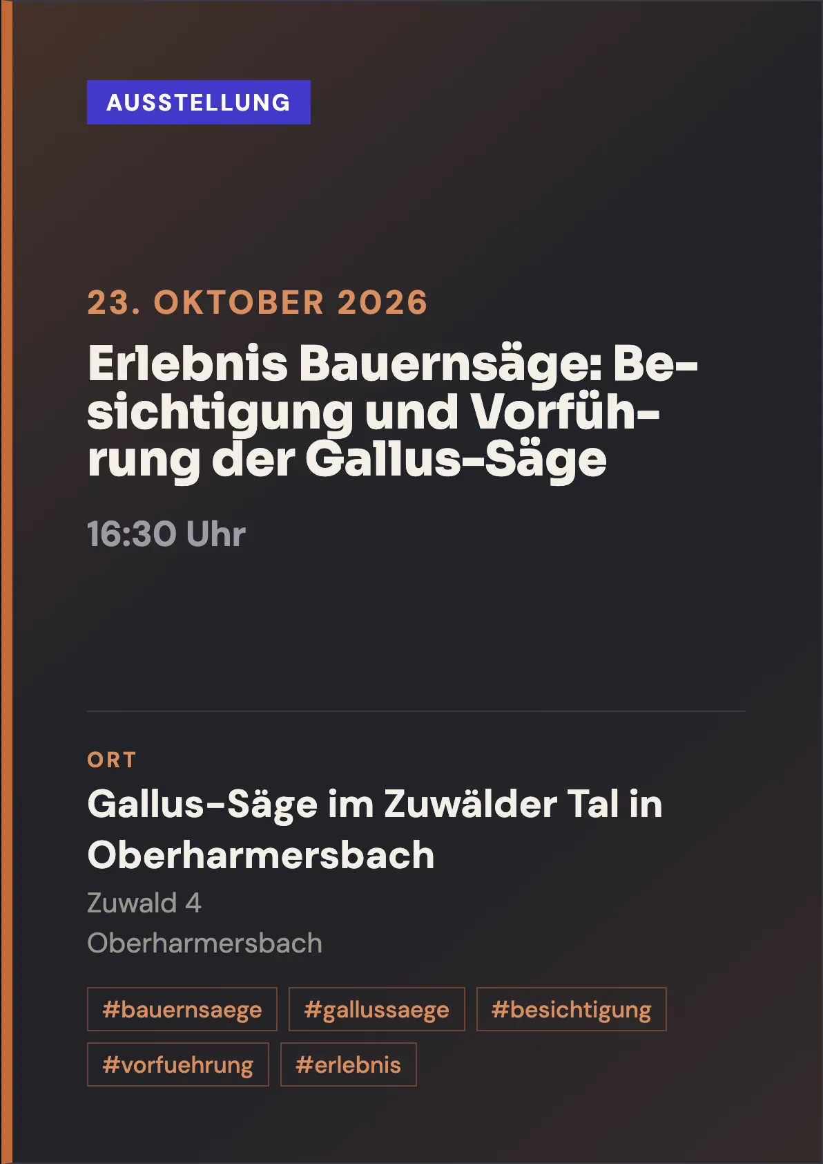 Veranstaltungsflyer