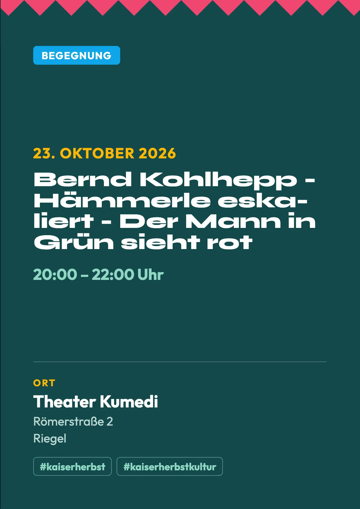 Veranstaltungsflyer