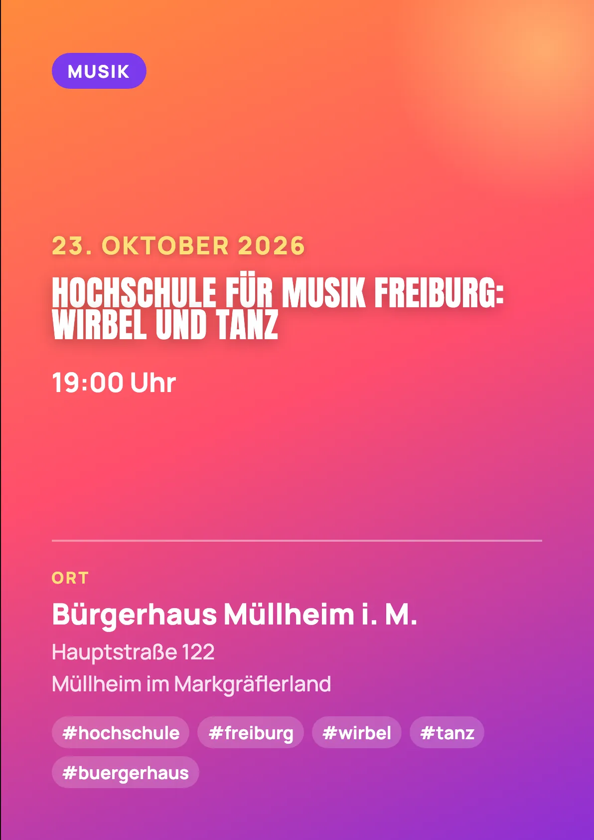 Veranstaltungsflyer