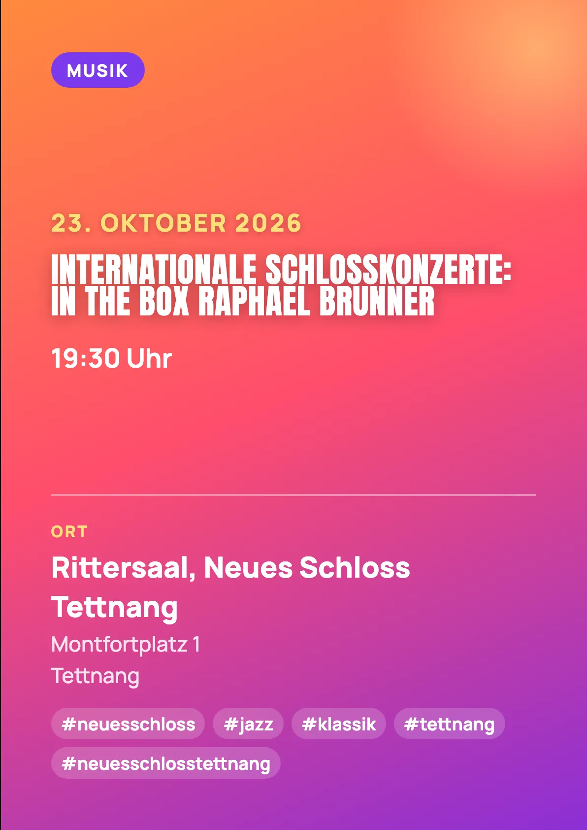 Veranstaltungsflyer