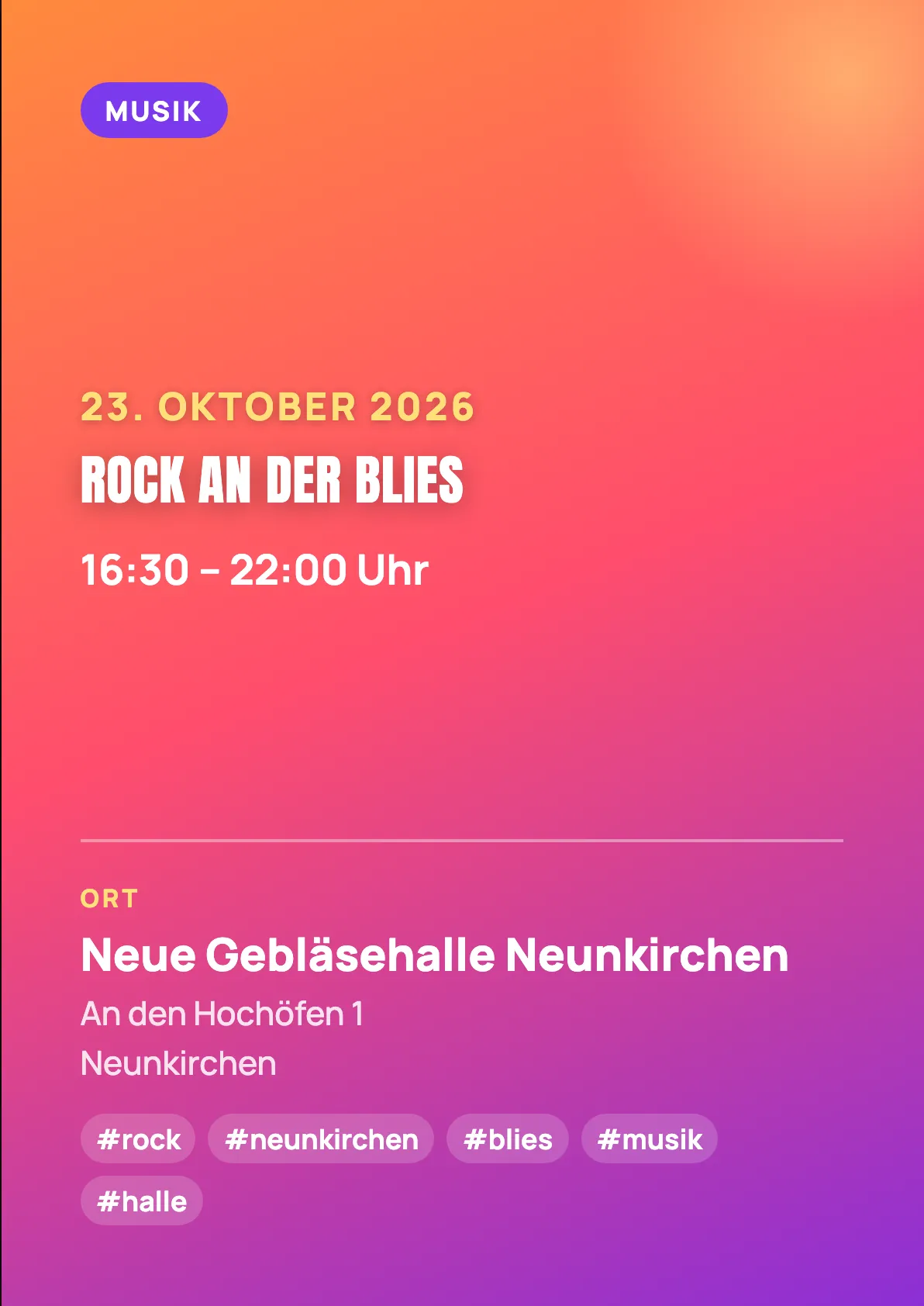 Veranstaltungsflyer