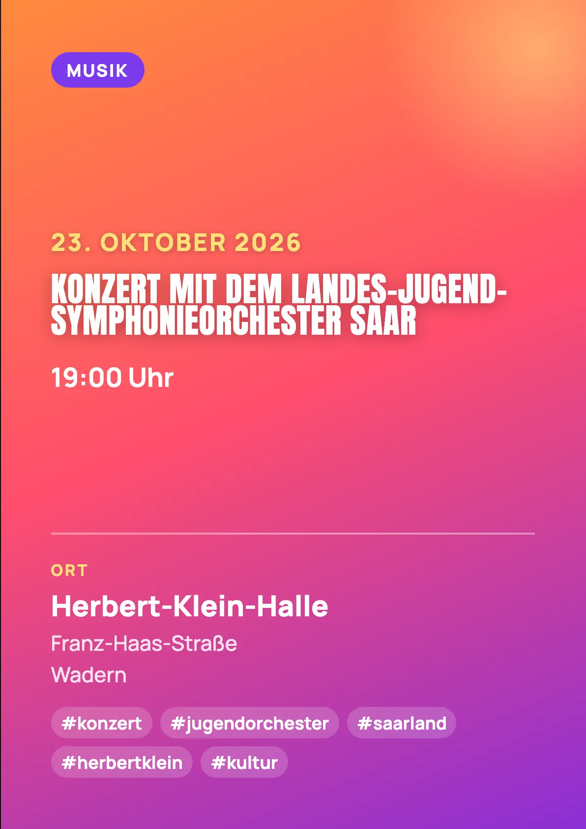 Veranstaltungsflyer