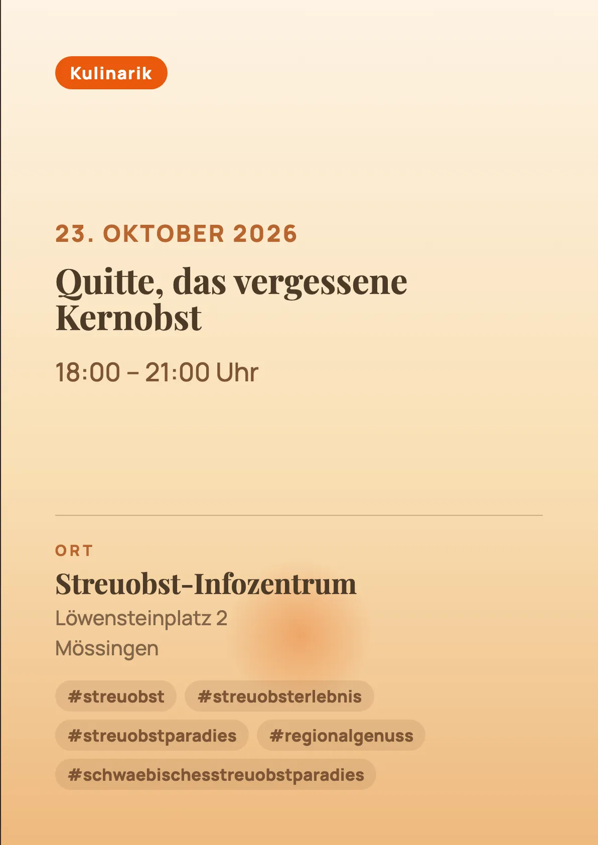 Veranstaltungsflyer