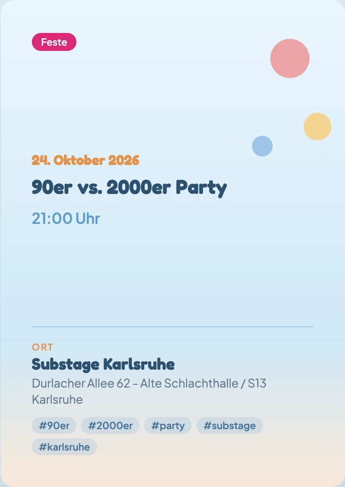 Veranstaltungsflyer