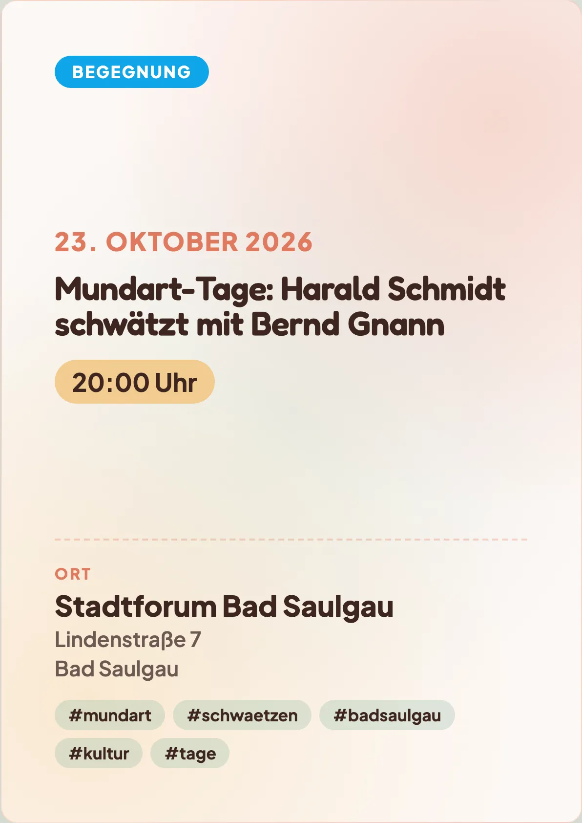 Veranstaltungsflyer