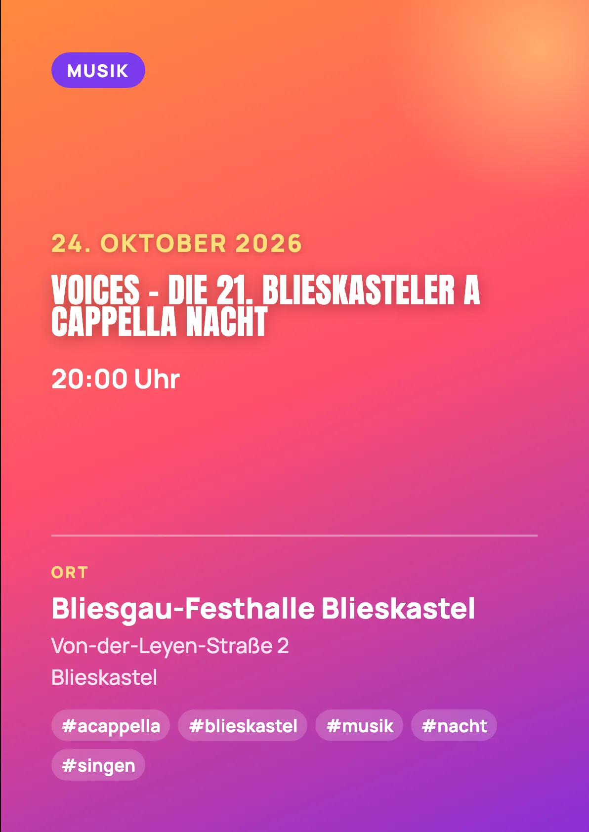 Veranstaltungsflyer