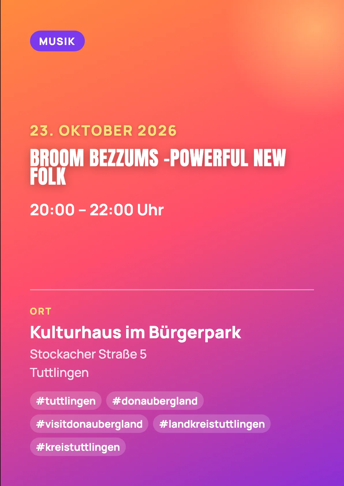 Veranstaltungsflyer