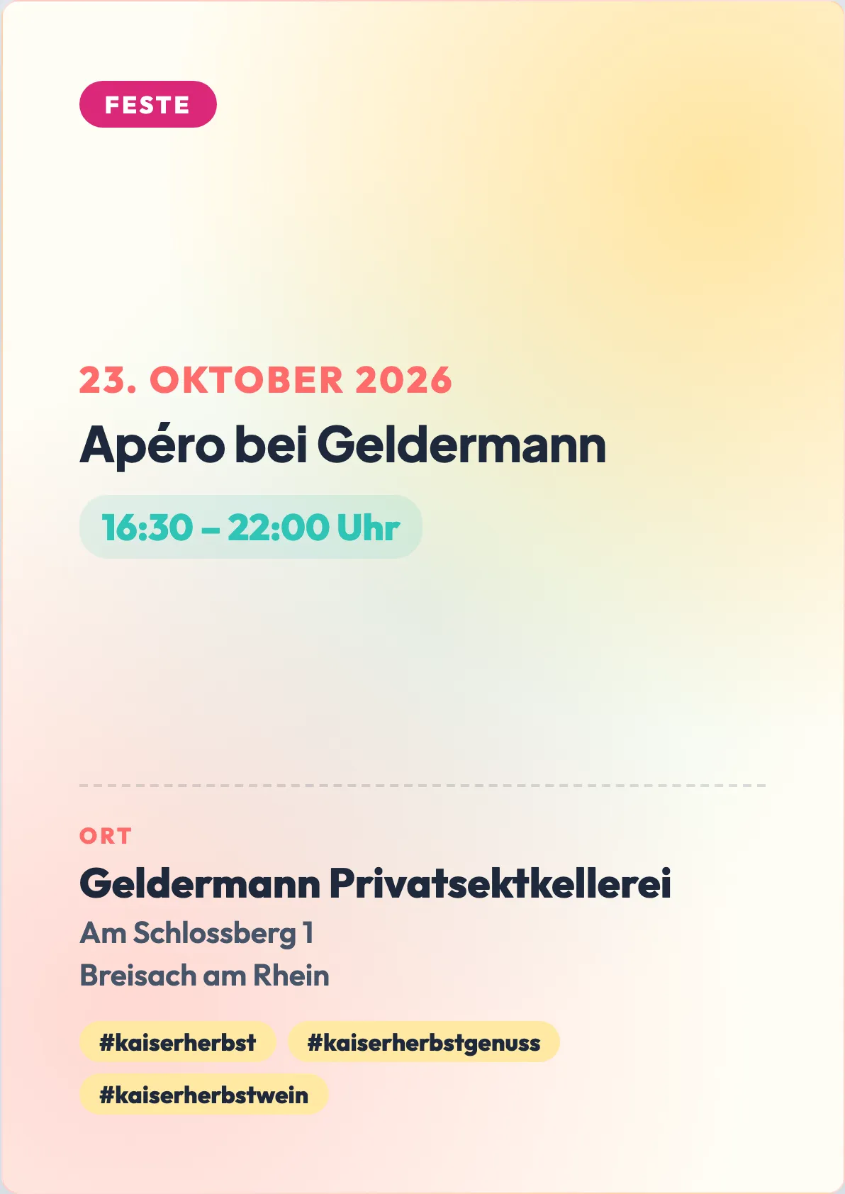 Veranstaltungsflyer