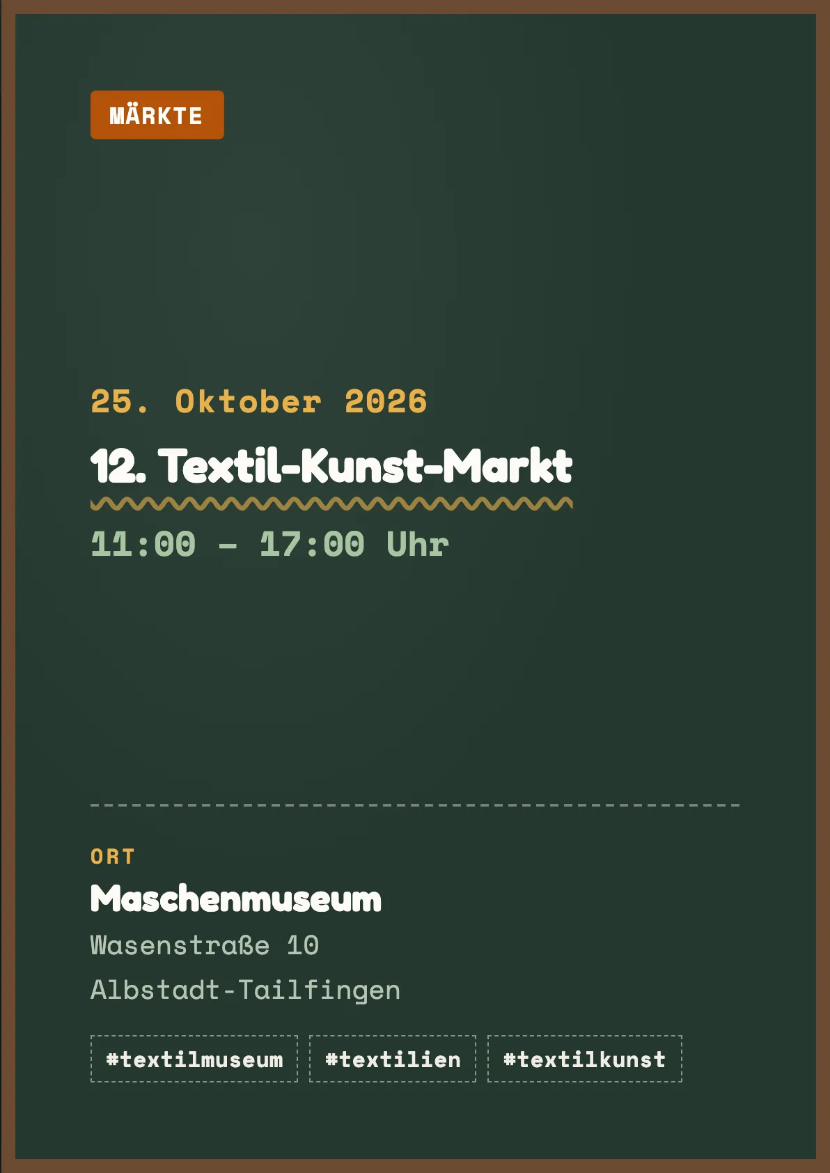Veranstaltungsflyer