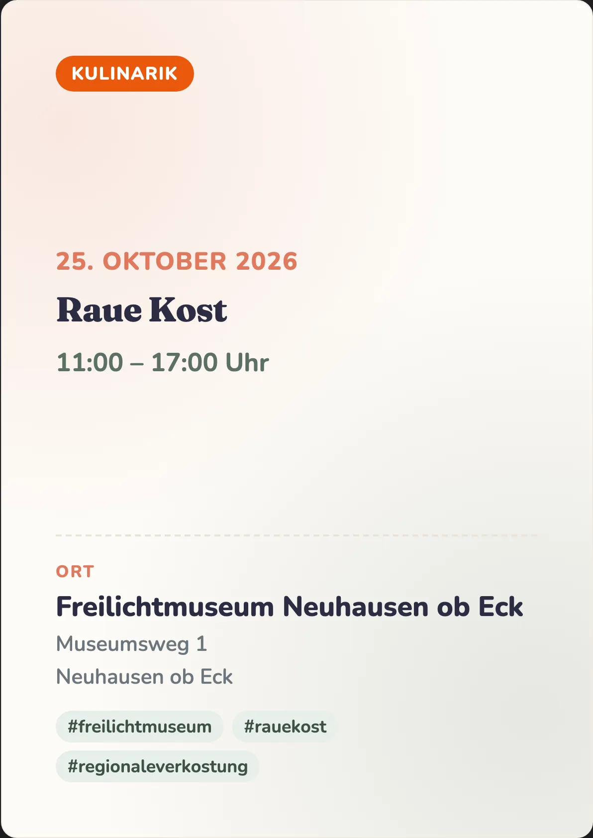 Veranstaltungsflyer