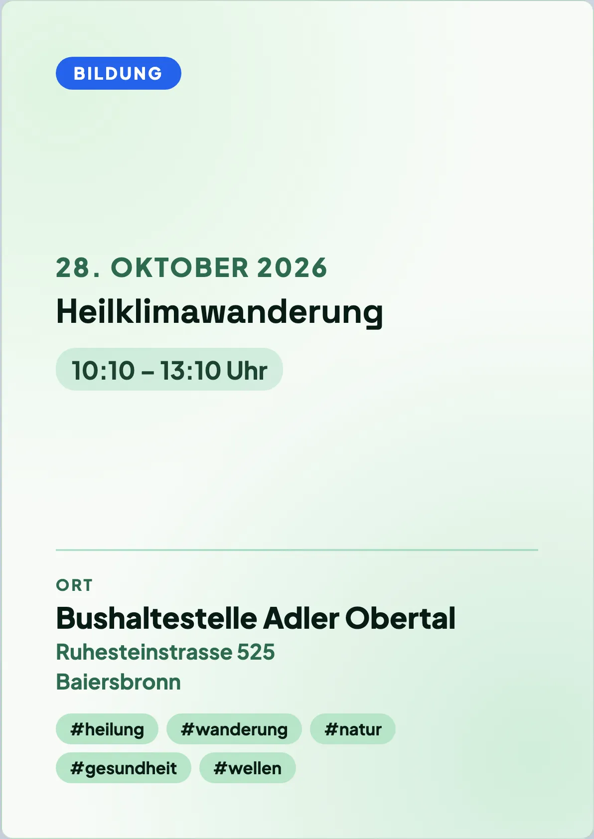 Veranstaltungsflyer