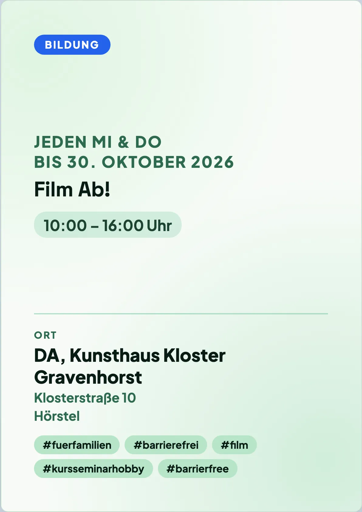 Veranstaltungsflyer