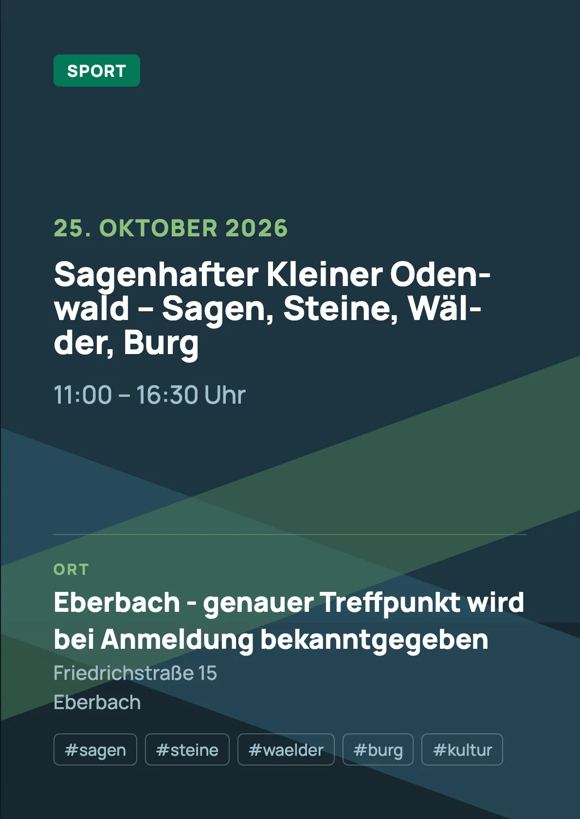 Veranstaltungsflyer