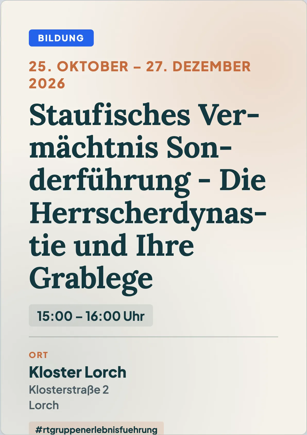 Veranstaltungsflyer