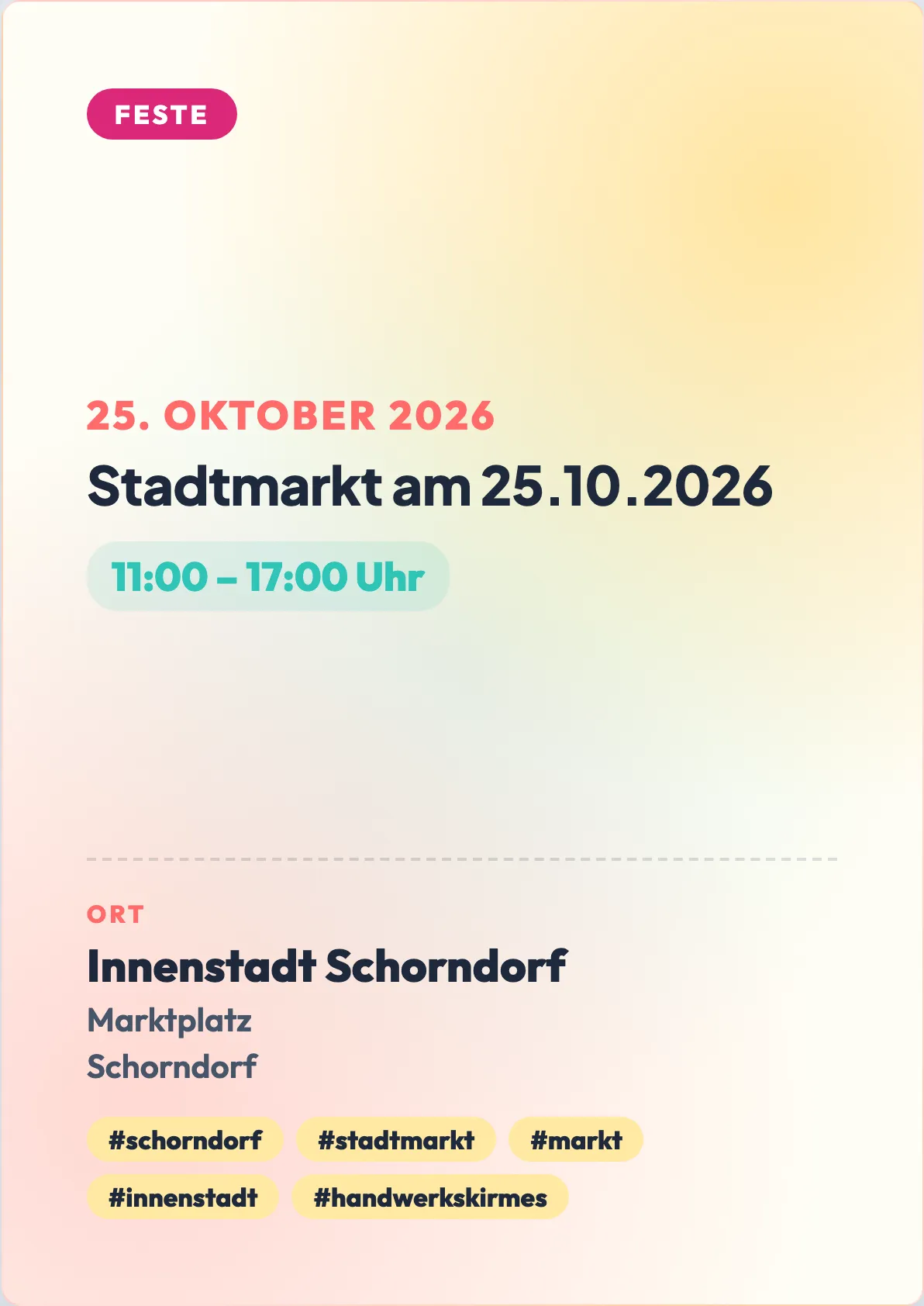 Veranstaltungsflyer