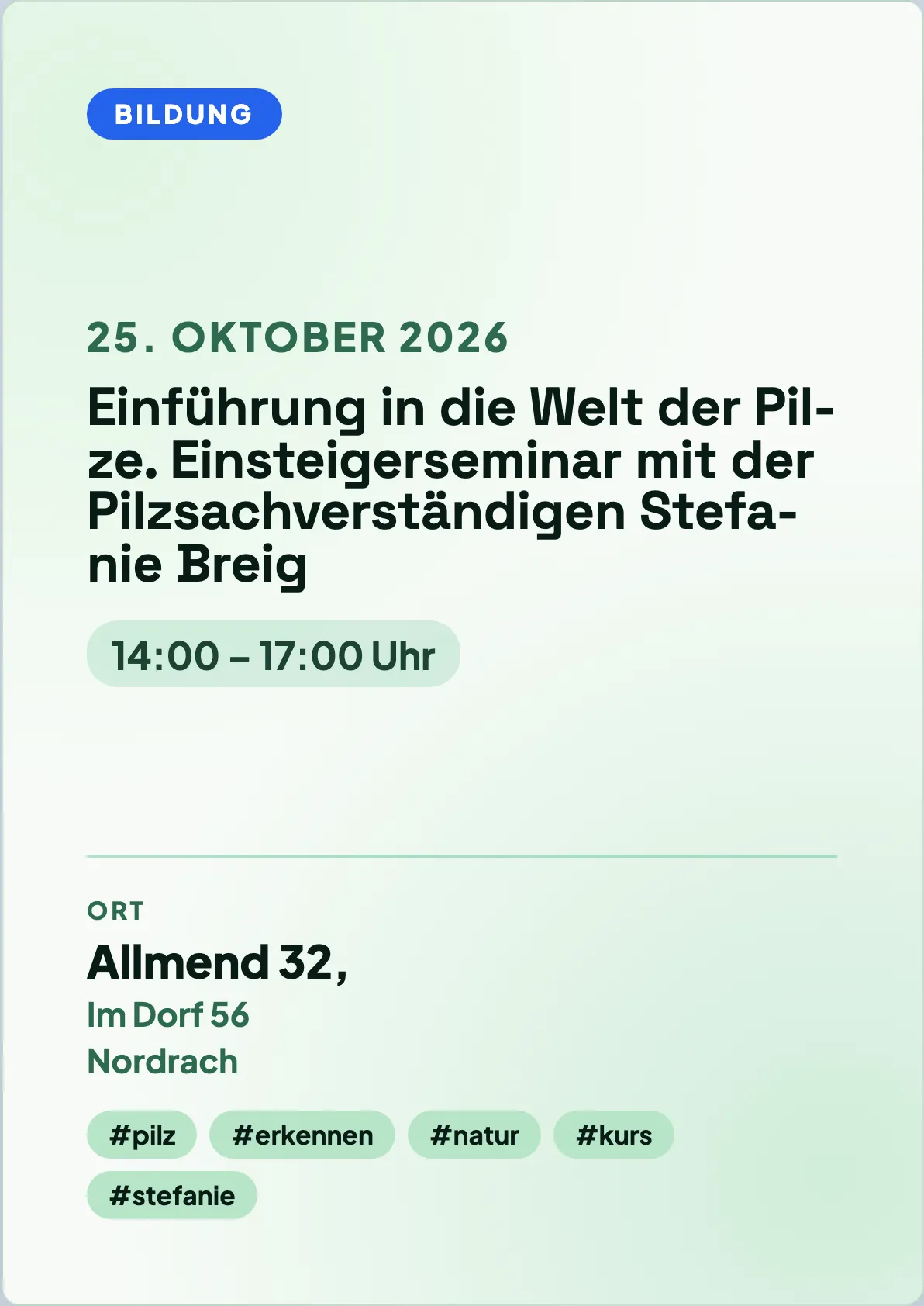 Veranstaltungsflyer
