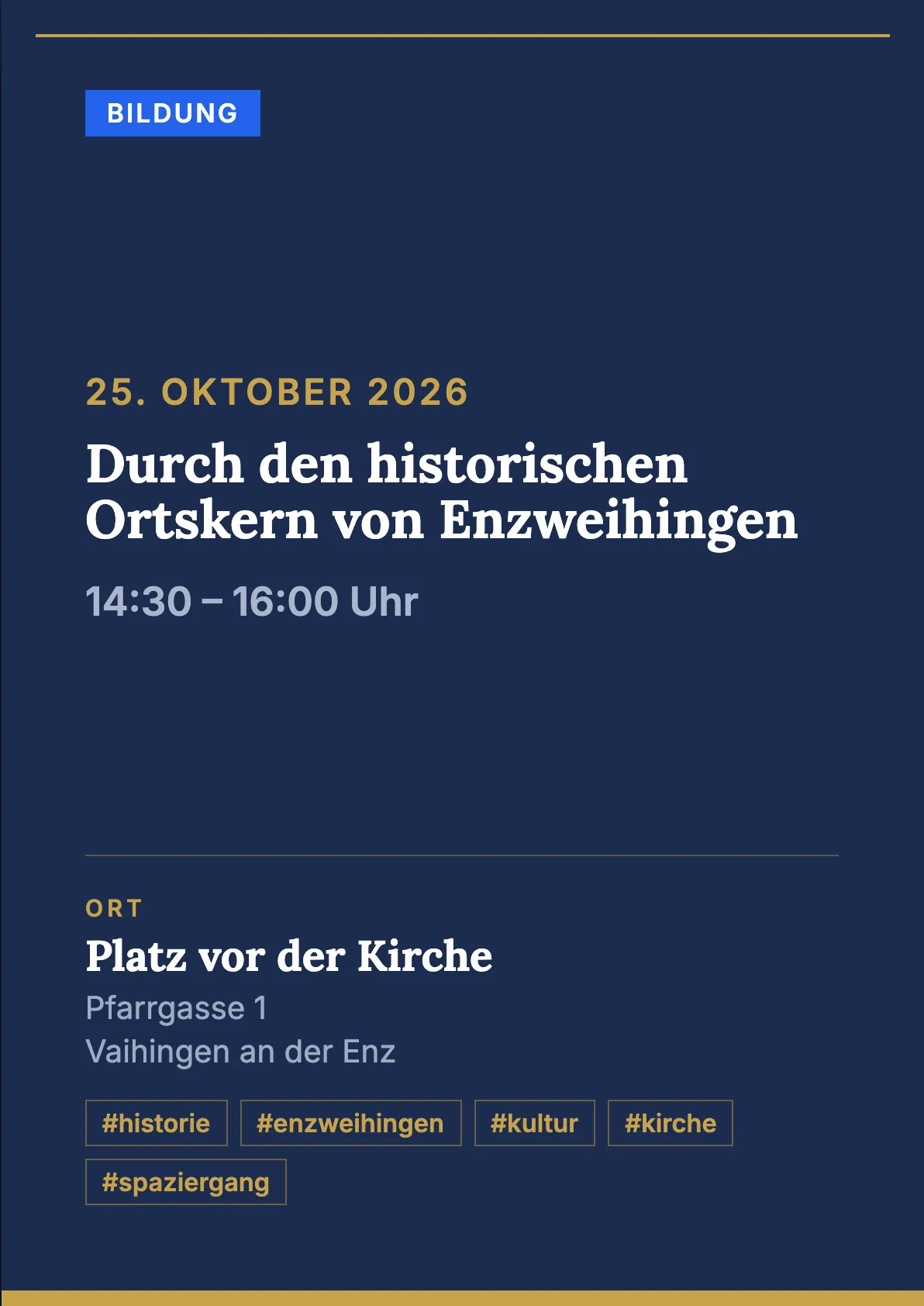 Veranstaltungsflyer