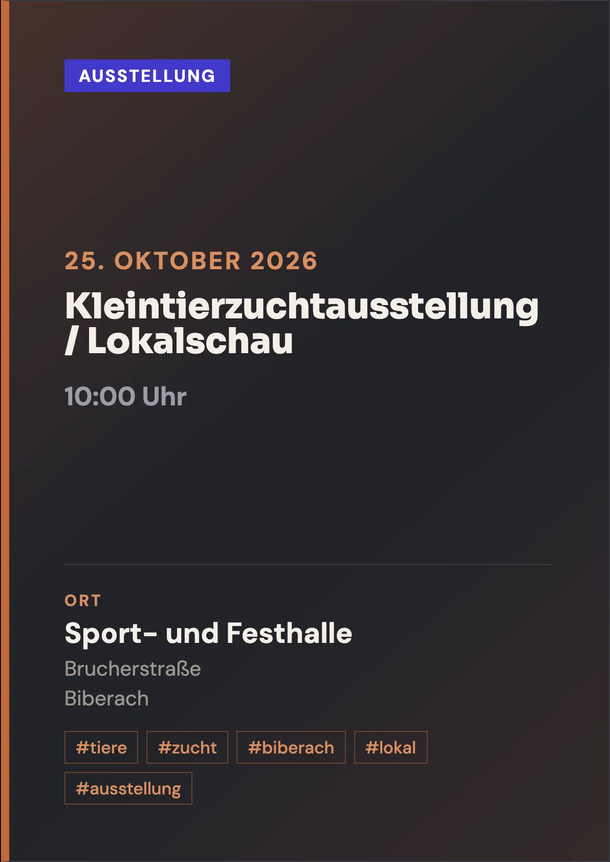 Veranstaltungsflyer