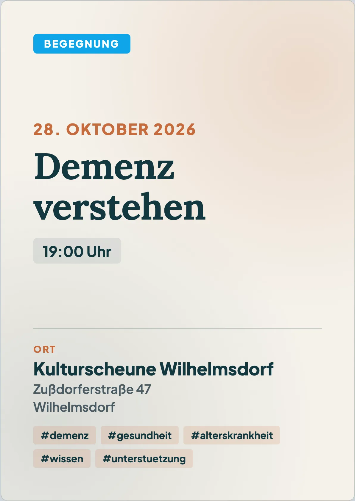 Veranstaltungsflyer