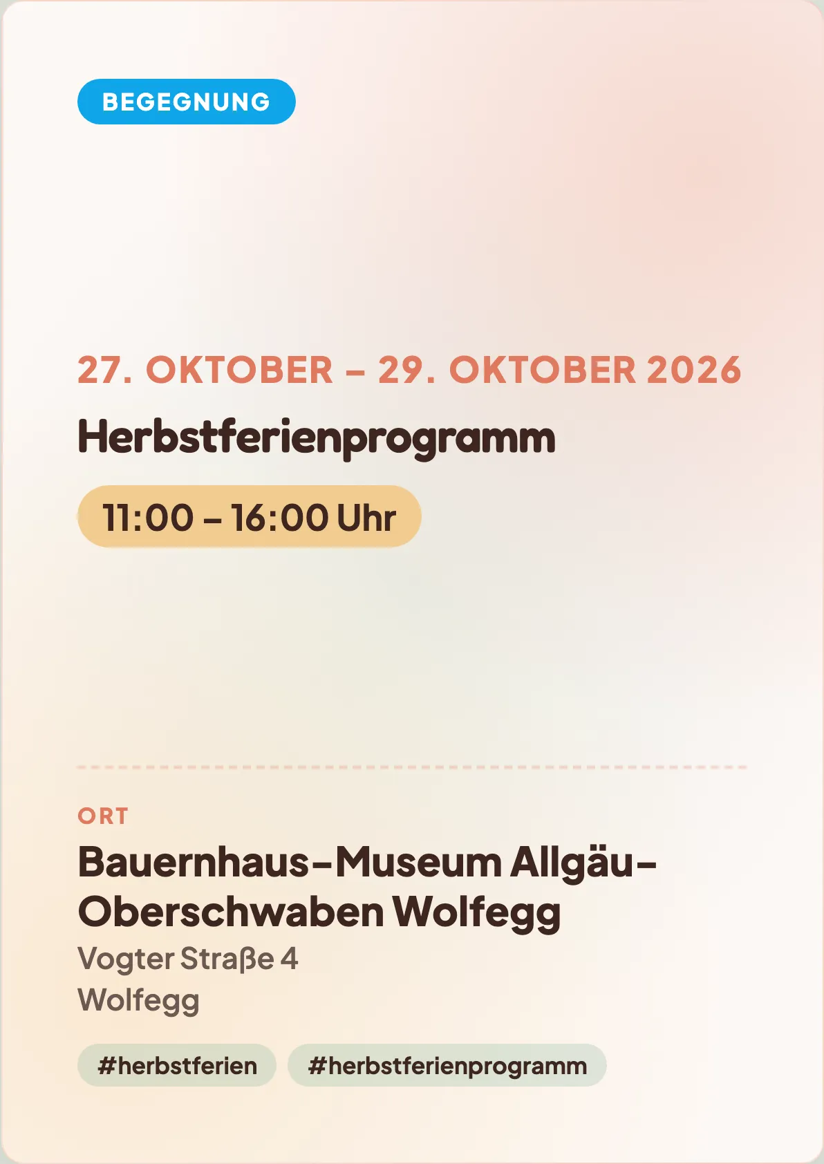 Veranstaltungsflyer