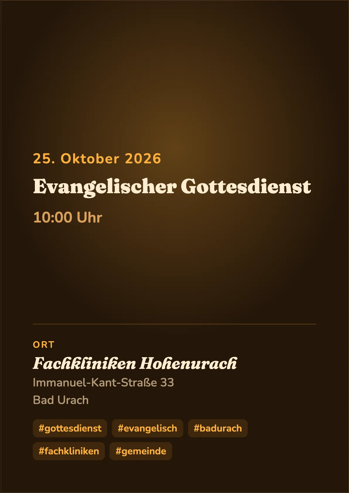 Veranstaltungsflyer