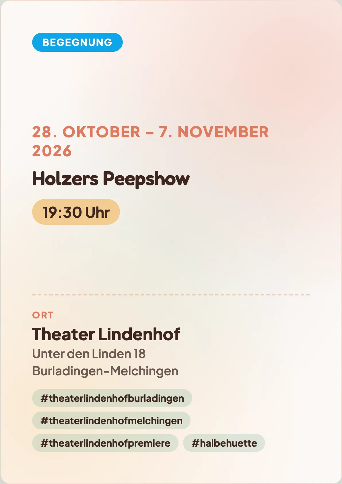 Veranstaltungsflyer
