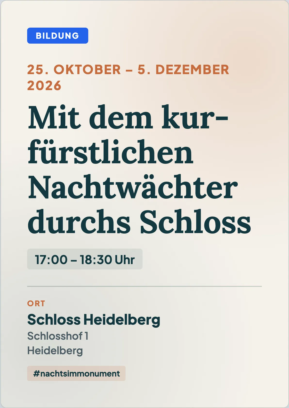 Veranstaltungsflyer