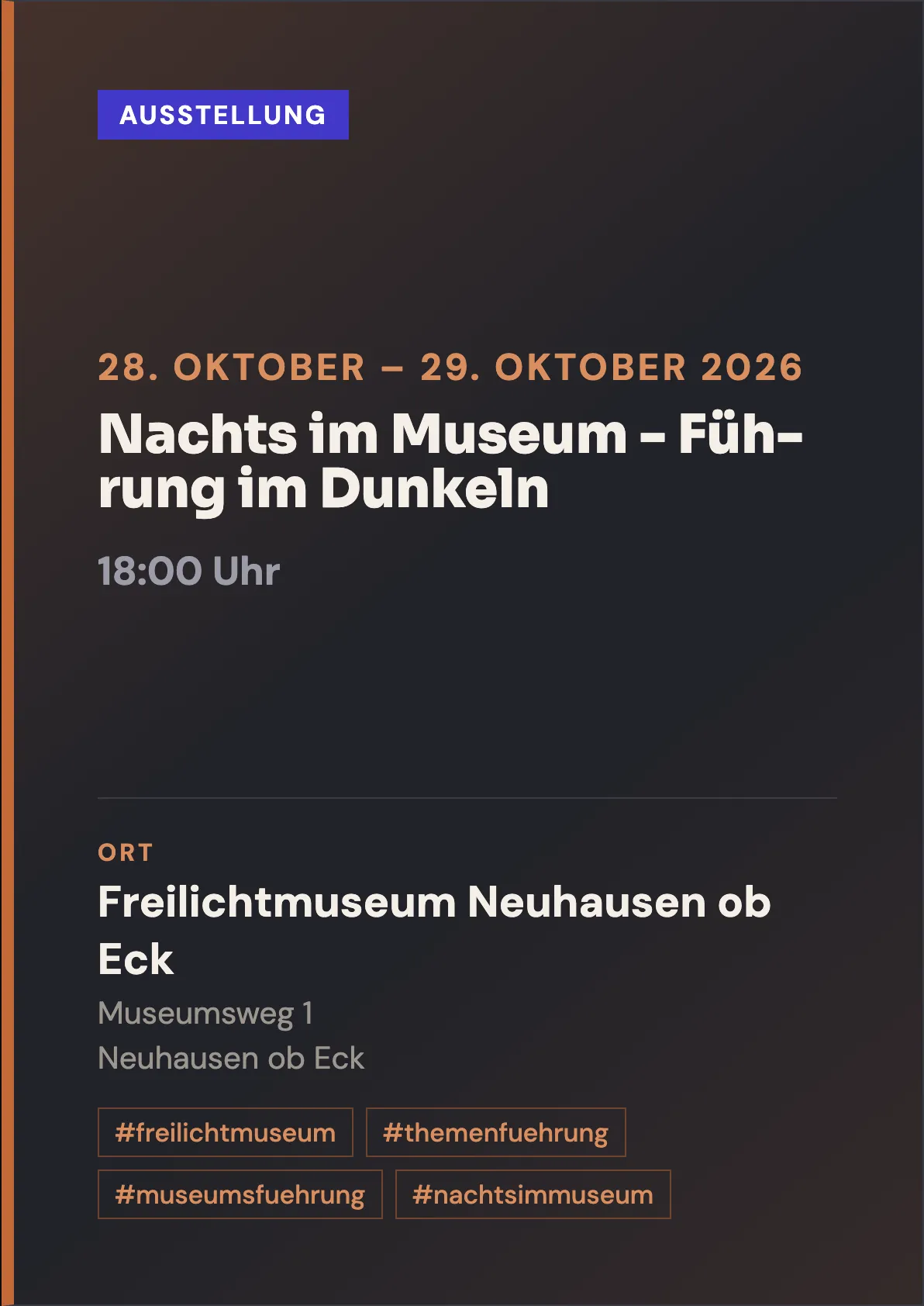 Veranstaltungsflyer