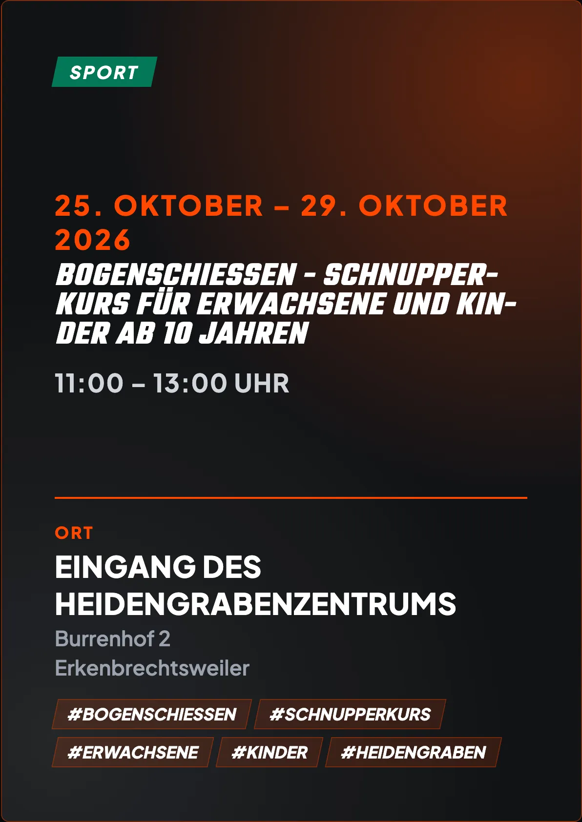 Veranstaltungsflyer