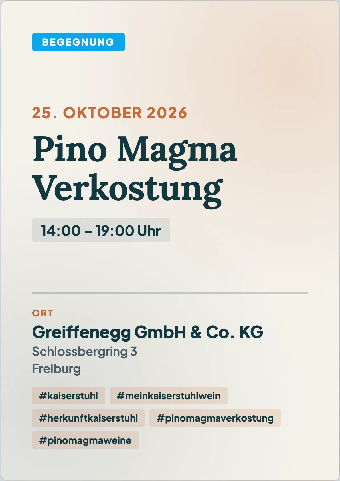 Veranstaltungsflyer